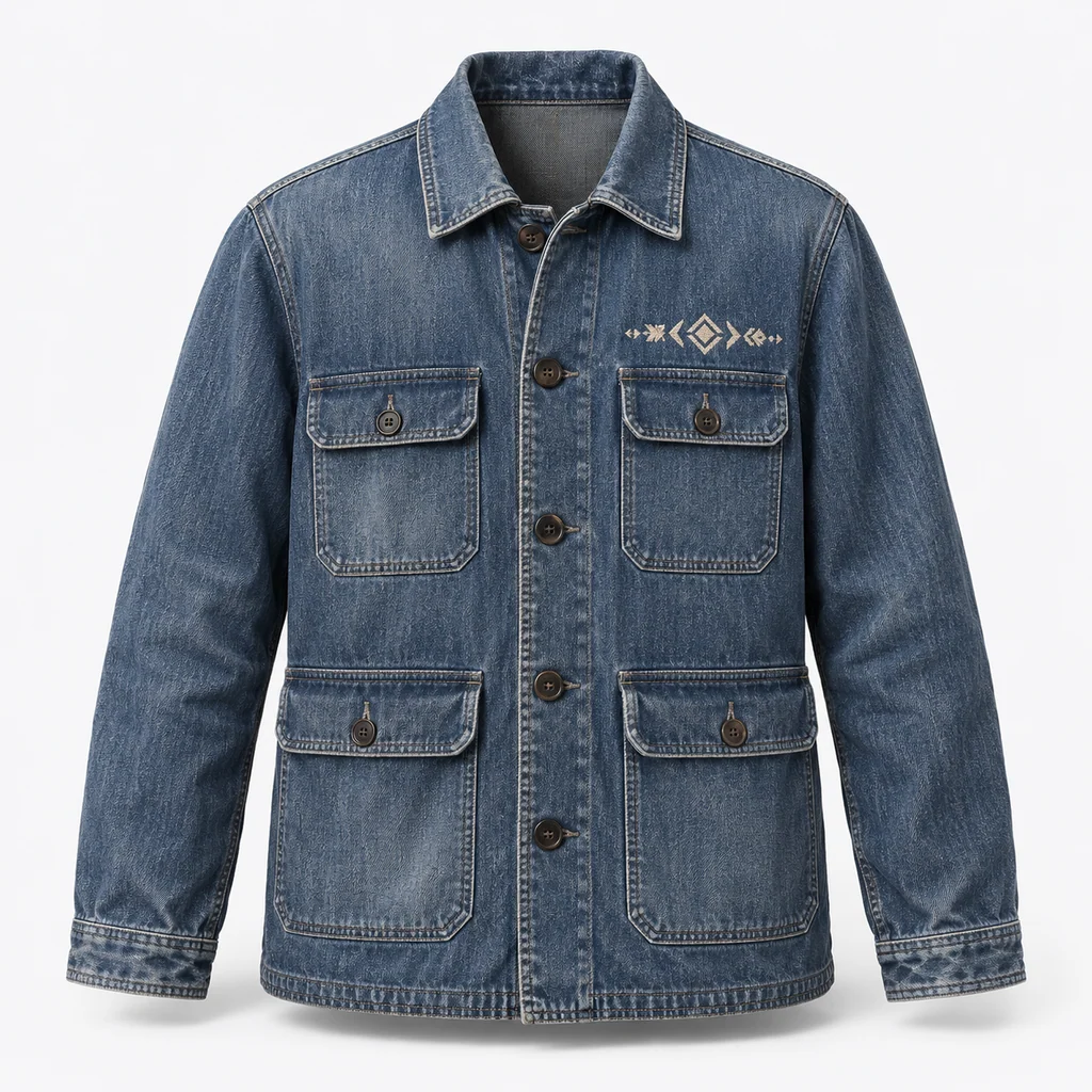 Indigo field jacket