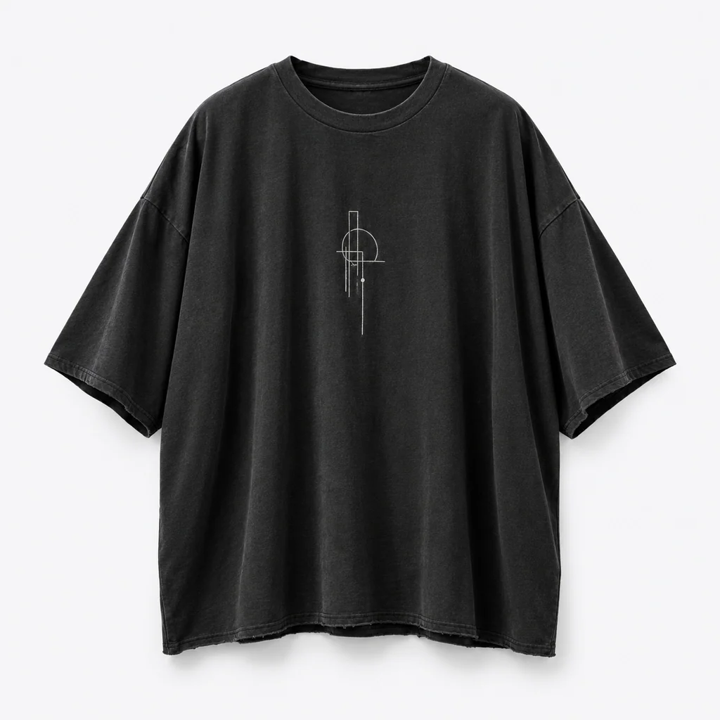 Obsidian drape tee